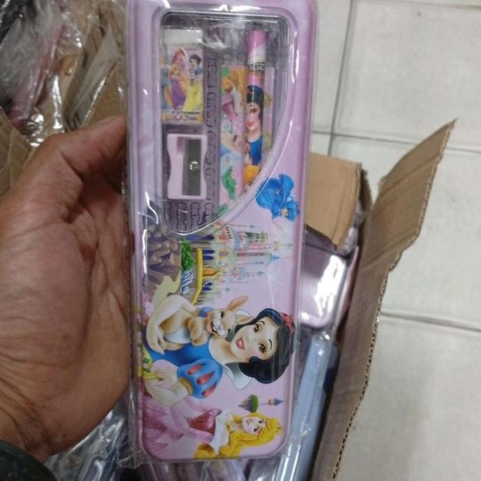 

(1 pcs)Tempat pensi/box pensil/pencil case/box pen/tempat pensil + isi Stationery AS