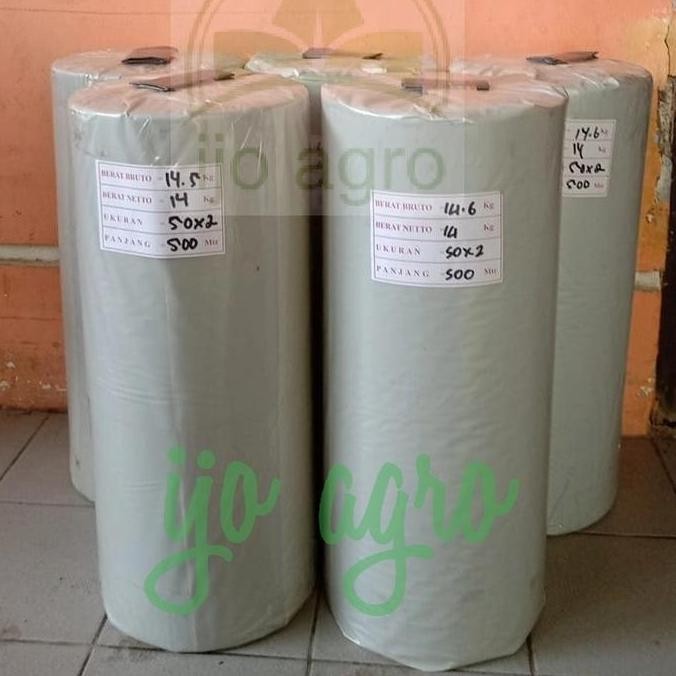 PLASTIK MULSA HITAM PERAK 1X500M PLASTIK PERTANIAN MURAH ROLL ASLI