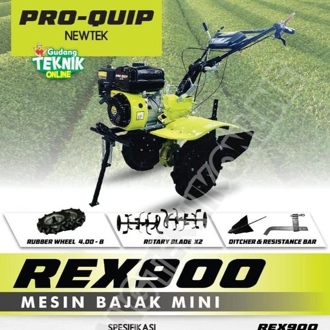 MESIN TRAKTOR MINI CULTIVATOR PROQUIP REX900 8HP / TRAKTOR BAJAK SAWAH BASAH KERING PEMBAJAK TANAH L