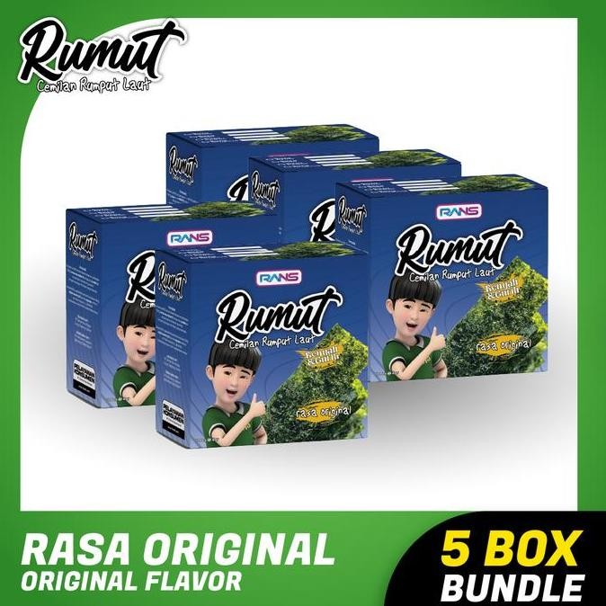 

Rumut Cemilan Rumput Laut Rasa Original Bundling 5 Box Kualitas Terbaik Harga Termurah