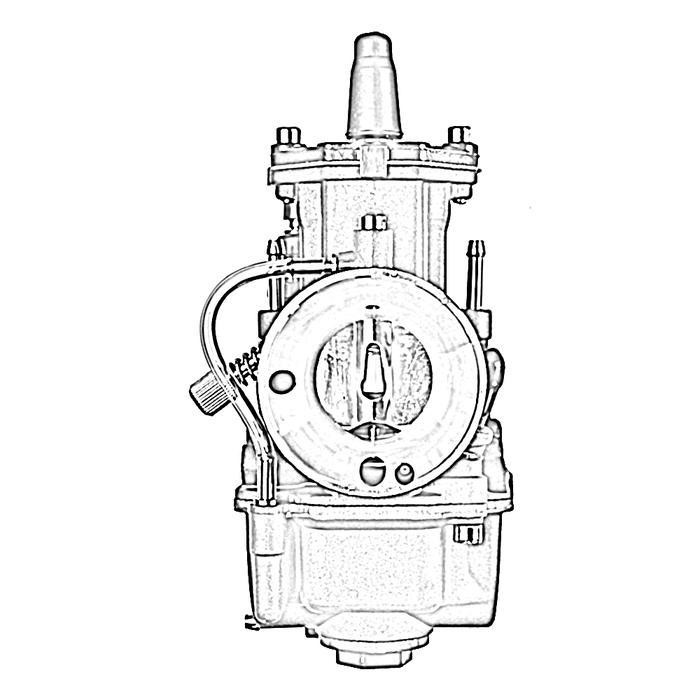 Kenada Racing Karburator Karbu Pwk 21 24 26 28 30 32 34Mm Blue Black  Kawasaki Kx 85 Ninja R Rr Univ