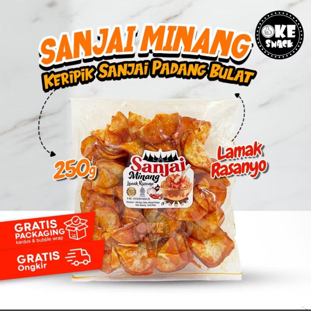

Keripik Sanjai Bulat Minang 200g