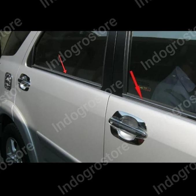 siap kirim list kaca samping fortuner 2005-2015 packing pipa chrome trim aksesoris