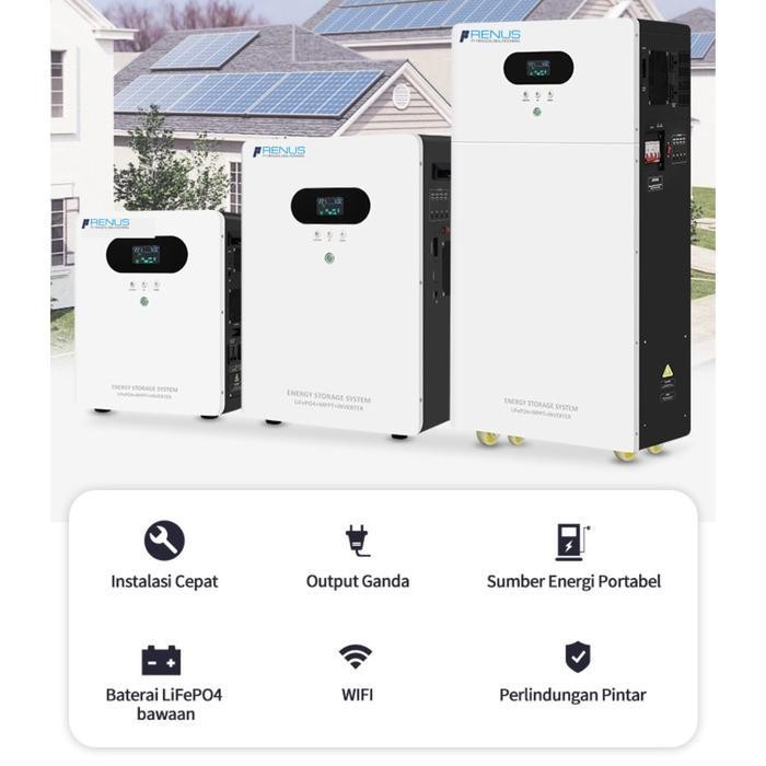Paket Plts Offgrid Portable 2000W 3000W 5000W Original Dan Terpercaya