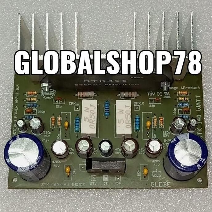 KIT POWER AMPLIFIER AMPLI STK463 STK465 STK 463 465 STEREO 180W 240W BARU
