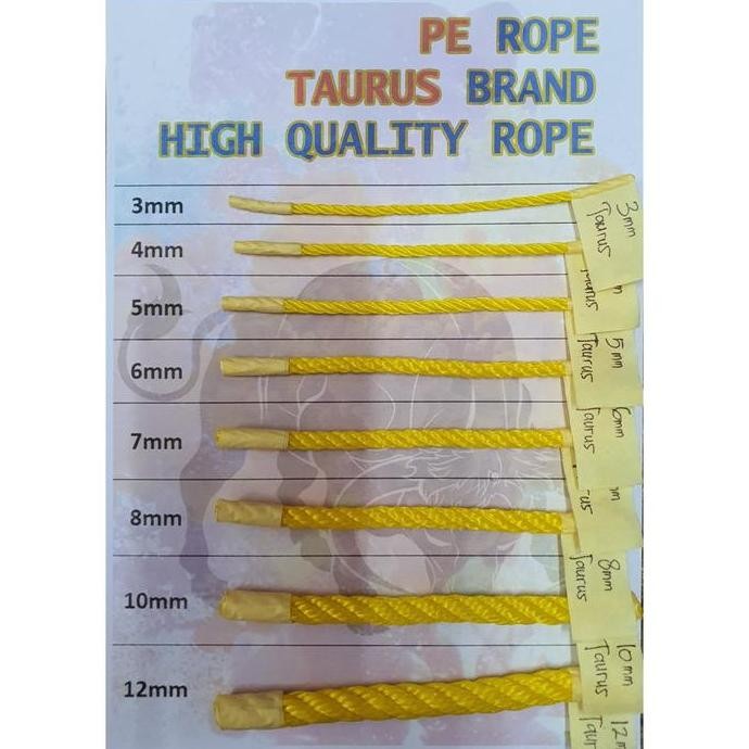 

Terlaris Tali Tambang Pe 5Mm Kuning / Rol ( Harga Per Rol ) Ready Stok