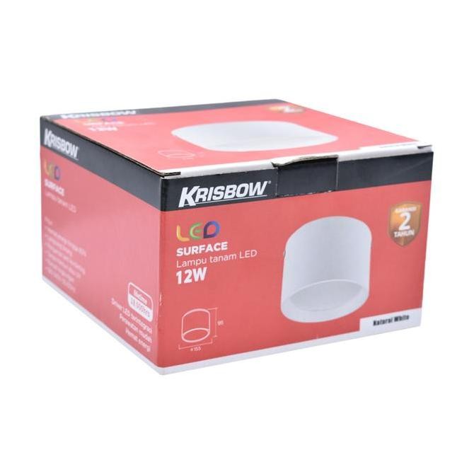 Azko Krisbow Lampu Downlight Led 12 Watt 4000K - Putih