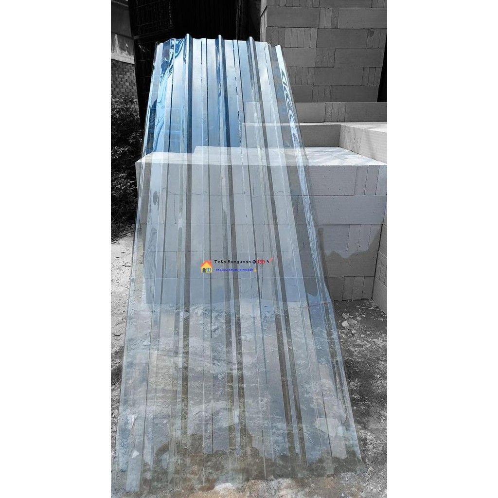 ATAP SPANDEK PLASTIK TRANSPARAN / PENUTUP TERAS KANOPI RUMAH & TOKO ASLI