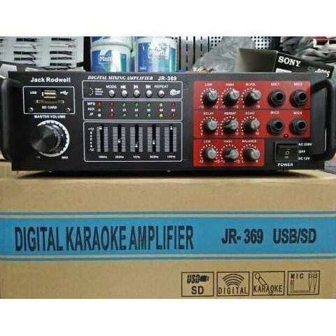 Ampli Bluetooth Audio Fc A369 Power Mixer Amplifier Karaoke Jr 369 Murah