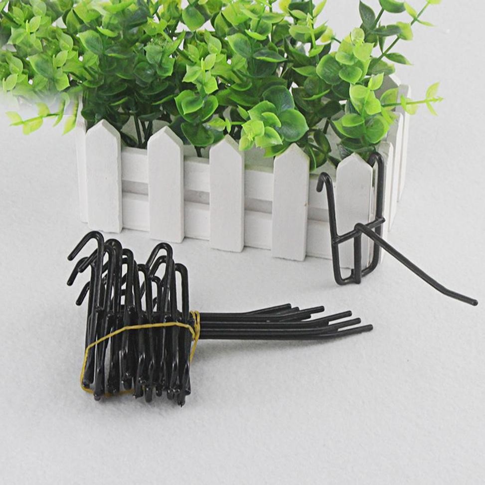 Isi 10 Cantolan Ram Gantungan Ram Besi Cantolan Aksesoris Single Ram Chrome Display Kawat Hook Ukura