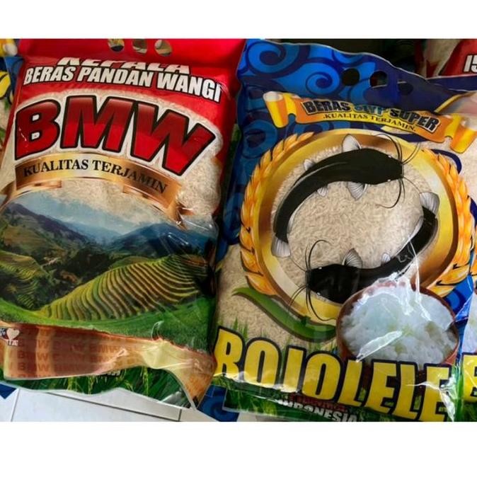 

Beras murah beras pulen rojolele, bmw, daun suji merk random 3,5kg Nasi Food Rice WS