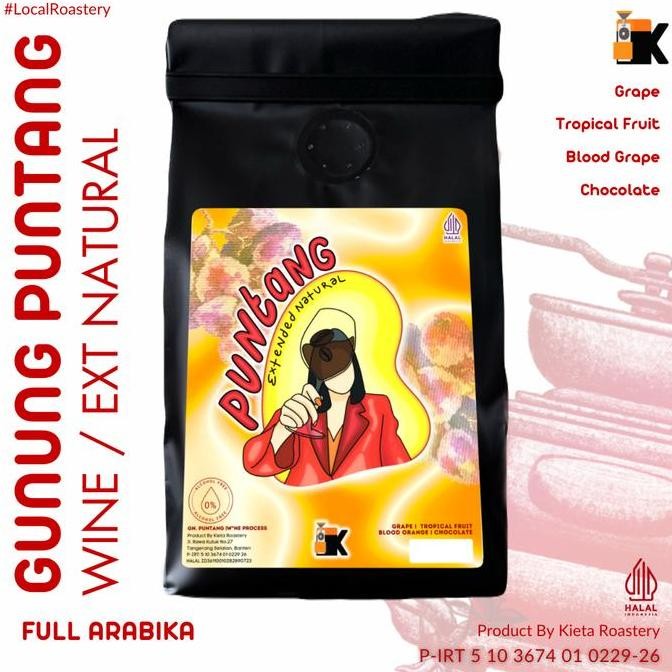 

READY KIETA ROASTERY BIJI KOPI ARABIKA RED WINE - GUNUNG PUNTANG 200GR SPECIALTY COFFEE