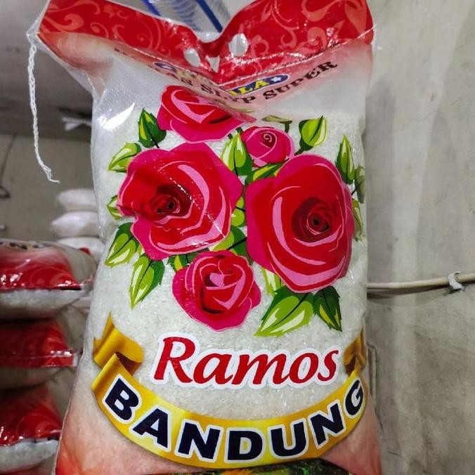 

Ramos bandung 10 kg. cap bunga rose Rice Food WS