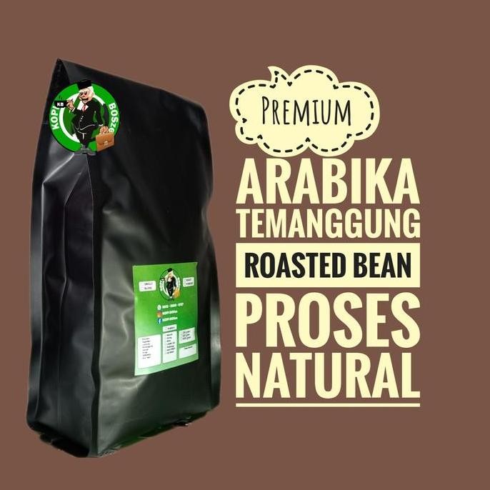 

READY KOPI ARABIKA TEMANGGUNG 1 KG - BIJI KOPI ROASTED BEAN PREMIUM NATURAL