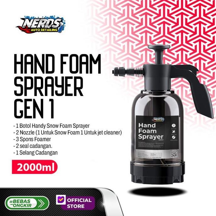 sprayer salju snow foam cuci motor mobil - alat cuci salju bus foam tebal terlaris