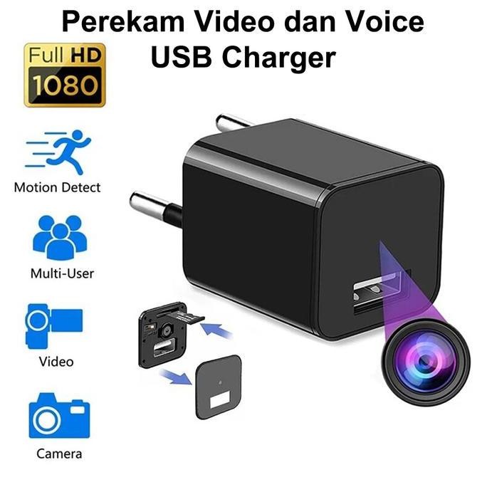 kamera usb charger mini spycam kamera cctv tersembunyi 1080p motion detection berkualitas