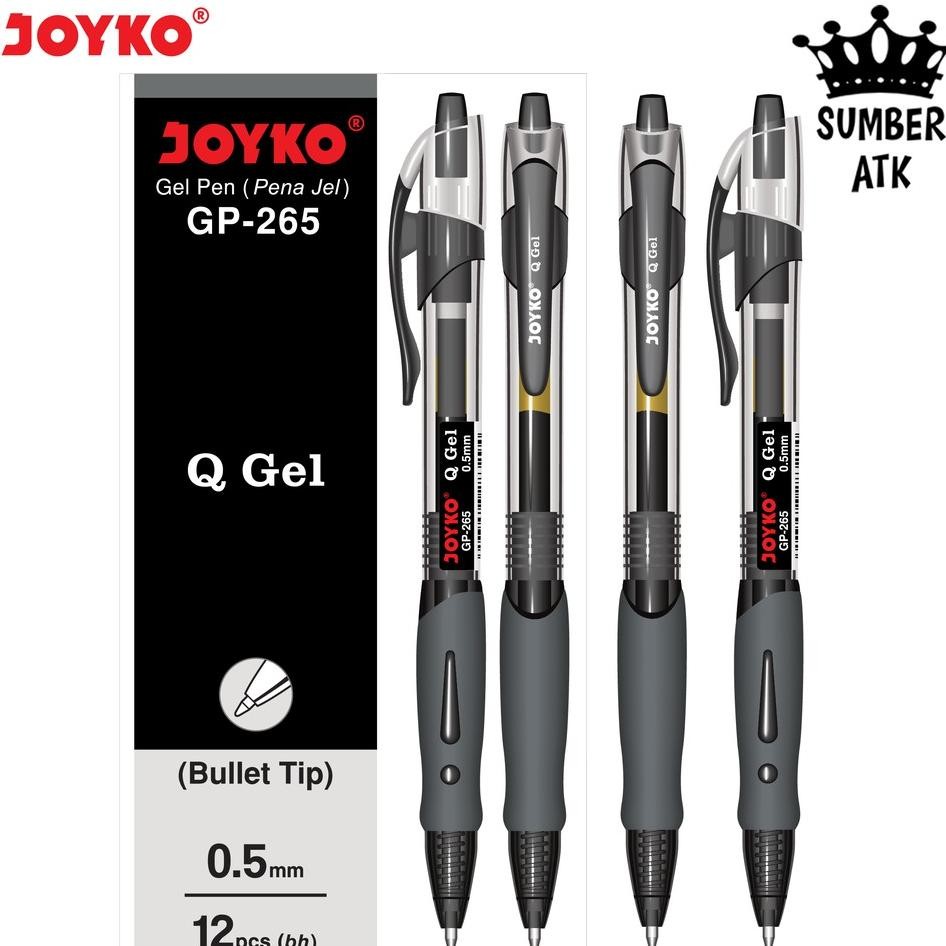 

Gel Pen Joyko Gp265 Bla Blue Red Q 1 Lusin 1 Box 12 Pcs Gel 0.5 Mm Pulpen Mirip K1
