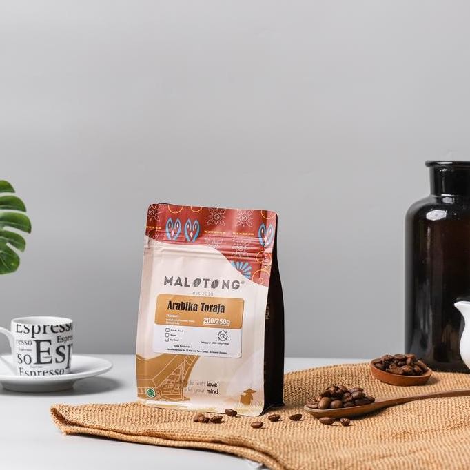 

READY KOPI ARABIKA TORAJA MALOTONG 200G - BIJI/BUBUK ROASTED COFFEE PREMIUM