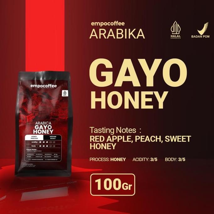 

READY KOPI ARABIKA GAYO HONEY ACEH 100GR | BIJI KOPI SUMATRA SPECIALTY ROAST