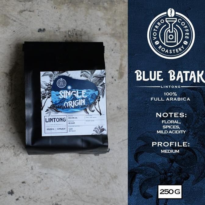 

READY VOTRRO BIJI KOPI ARABIKA LINTONG BLUE BATAK 200GR - SEMI WASHED COFFEE