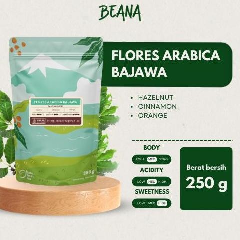 

READY BEANA COFFEE - BIJI KOPI ARABIKA FLORES BAJAWA ROASTED BEANS SPECIALTY GRADE