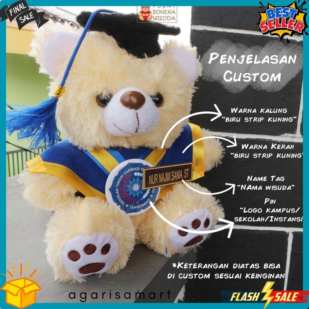 

Boneka Wisuda Teddy Bear Murah Kado Graduation Hadiah Kelulusan Sidang Skripsi Gratis Ongkir Ultah Terlaris! Produk Ini Banyak Dicari