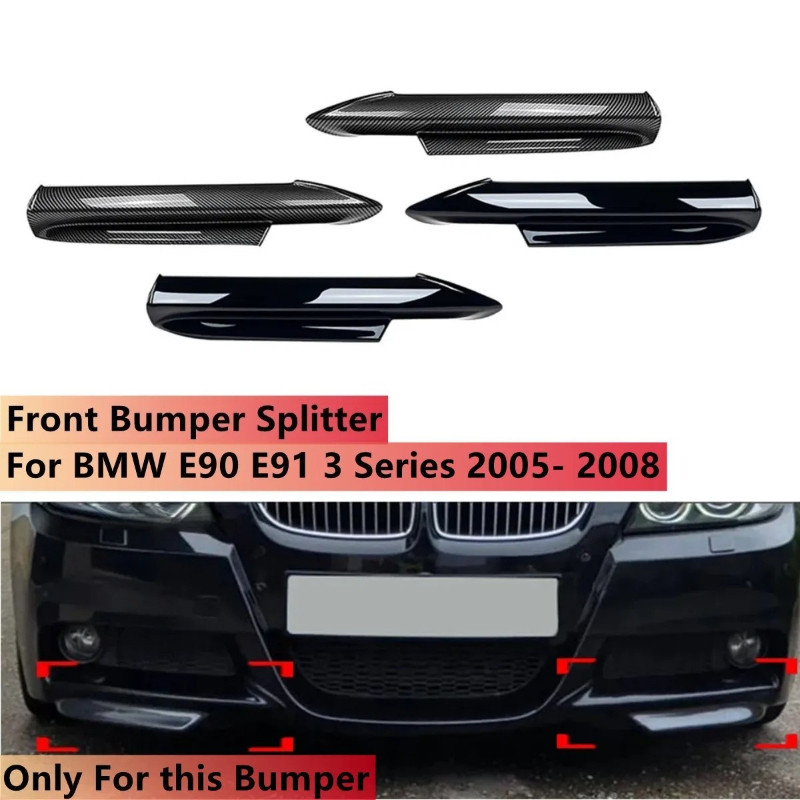 

Pasangan Bumper Depan Lip Splitter Spoiler Untuk Bmw 3 Series E90 E91 M-Tech 4 Door 320i 330i 2005-2