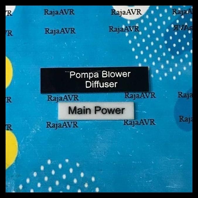 

HOT DEAL NAME PLATE TINGGI 70MM PANEL TAG CONTROL LISTRIK CUSTOM LABEL SPESIFIKASI ACRYLIC PAPAN NAMA !!