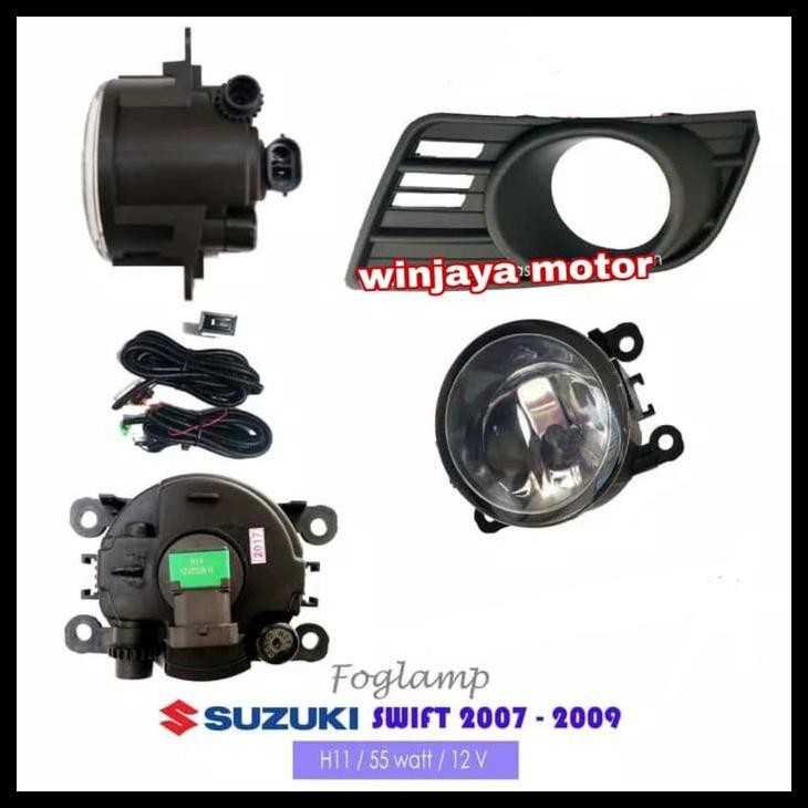 TERBARU FOGLAMP SUZUKI SWIFT 2007 ~ 2008 ~ 2009 FOG LAMP SET LENGKAP 
