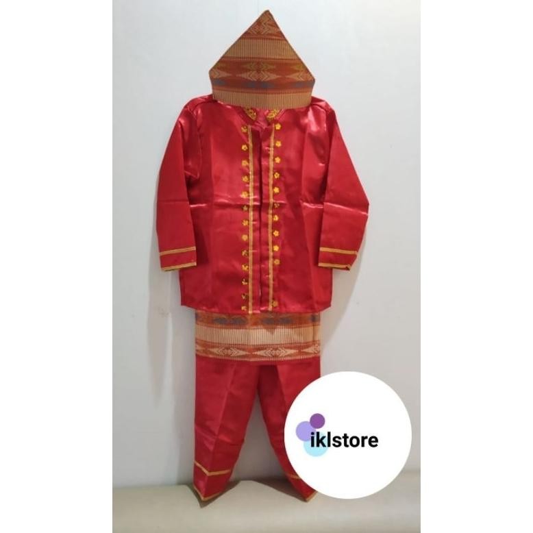 Baju Anak dan Dewasa Adat Palembang Perempuan dan Laki (Ukuran S, M, L, XL, XXL, Dewasa)