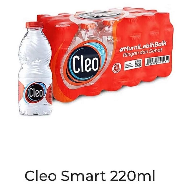 

Terlaris - Air Mineral Cleo 220Ml Air Minum Murni Isi 24Pcs