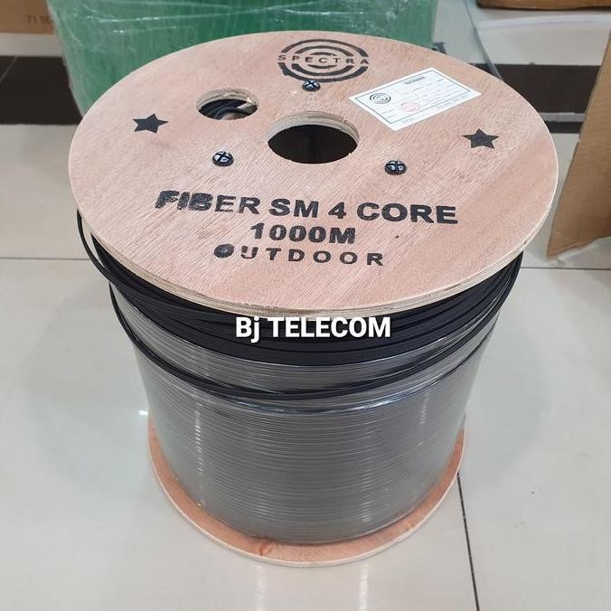 KABEL FO OUTDOOR 4 CORE/ KABEL DROP WIRE FO 4 CORE 3SELING/FTTH 4CORE ORIGINAL DAN TERPERCAYA