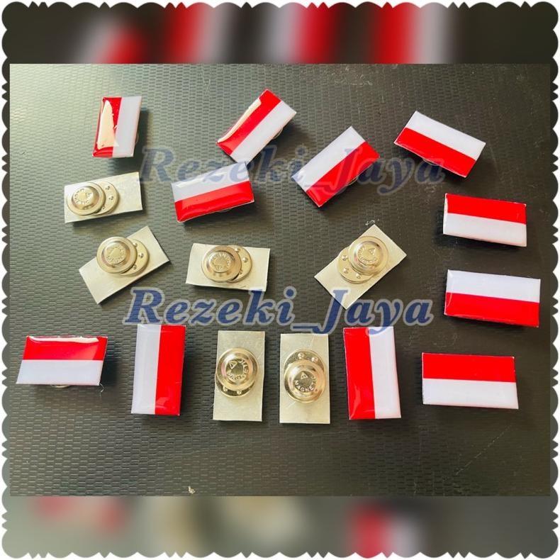 Terbaru Pin Bendera Merah Putih Pin Bendera Indonesia Magnet Premium 100% Original