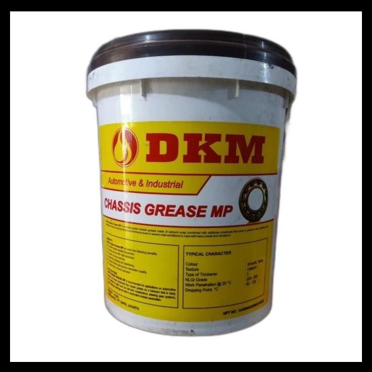 TERBARU DKM HITAM GREASE/GEMUK CHASIS/CASIS/STEMPET DKM BLACK 15 KG PAIL/EMBER 