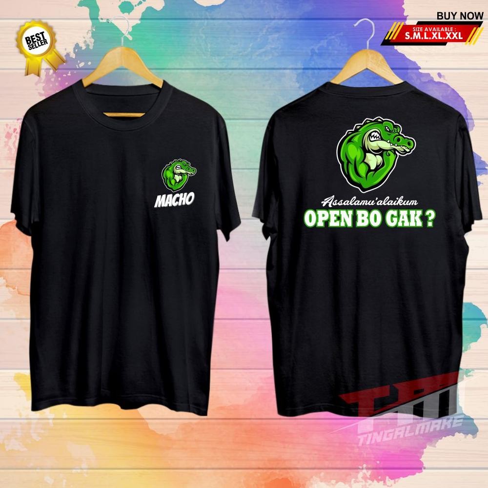 Promo Kaos Macho Crocodil Unisex Kaos Unik Kaos Konyol Sablon Dtf Terbaik Tingalmake