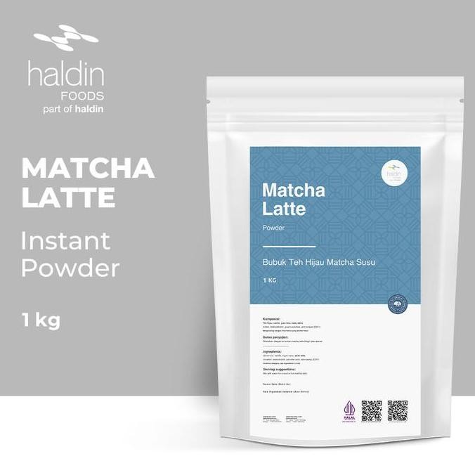 

Original Haldinfoods Matcha Latte Powder 1 Kg - Bubuk Minuman Green Tea Latte