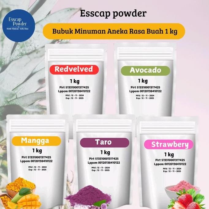 

Original Bubuk Minuman Buah Mix 1kg Powder Drink Aneka Rasa Segar Instan Kekinian