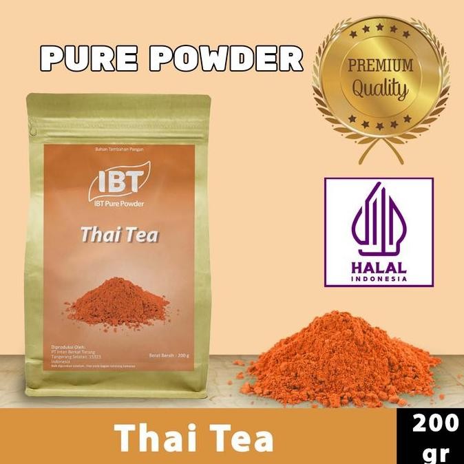 

Original Pure Thai Tea Powder 200gr - Bubuk Thai Tea Taiwan Original Import