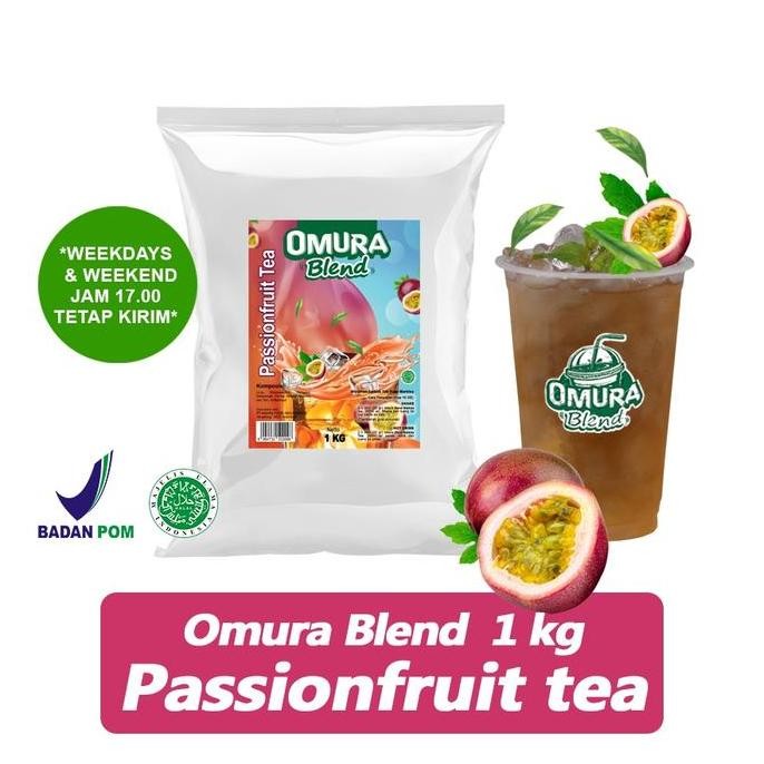 

Original OMURA Passionfruit Tea Powder Drink 1Kg - Bubuk Minuman Teh Markisa