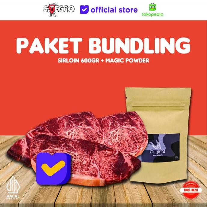 

Original Paket Bundling Daging Sirloin 600g + Magic Powder Marinasi Hemat 30Rb