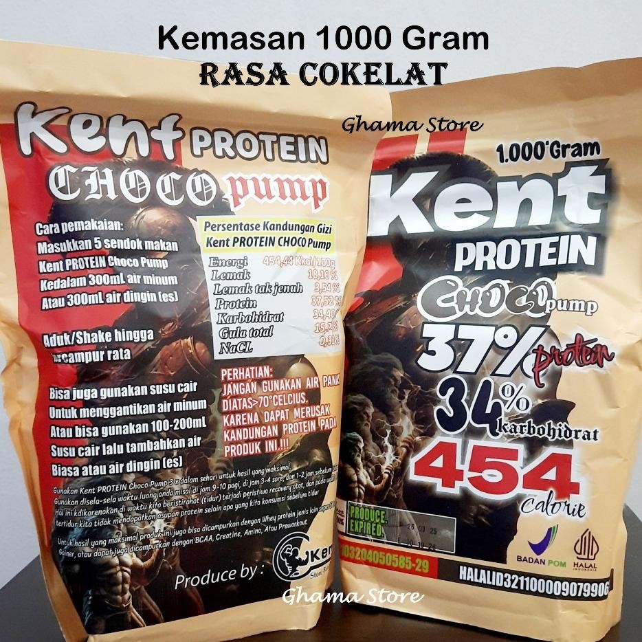 Kent Protein Susu Bubuk Kedelai Rasa Cokelat Kedelai Sangrai Whey Protein Casein 1 Gram