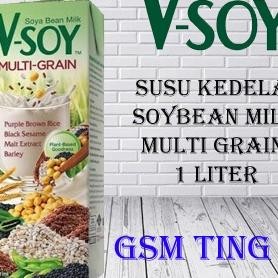 

Vsoy Susu Kedelai Multi Grain Vsoy Soya Milk 1 Liter Uht
