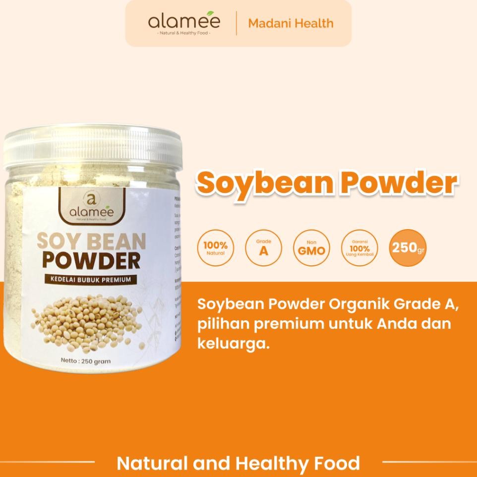 

Alamee Soy Milk Bean Powder Bubuk Susu Kacang Kedelai Murni Tinggi Protein Tanpa Gula 250Gr