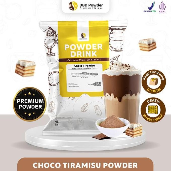

Original DBD Powder Choco Tiramisu 1Kg - Bubuk Minuman Rasa Cokelat Tiramisu