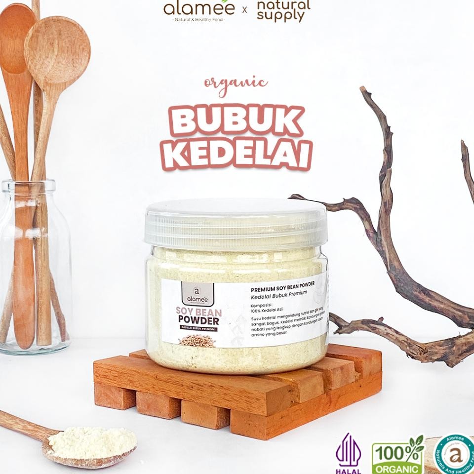 

Alamee Soy Milk Bean Powder Bubuk Susu Kacang Kedelai Murni Tinggi Protein Tanpa Gula 125Gr