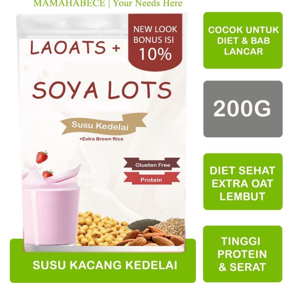 

Susu Kedelai Bubuk 1Kg Oat Milk Susu Rendah Lemak Whey Protein Laoats 200G
