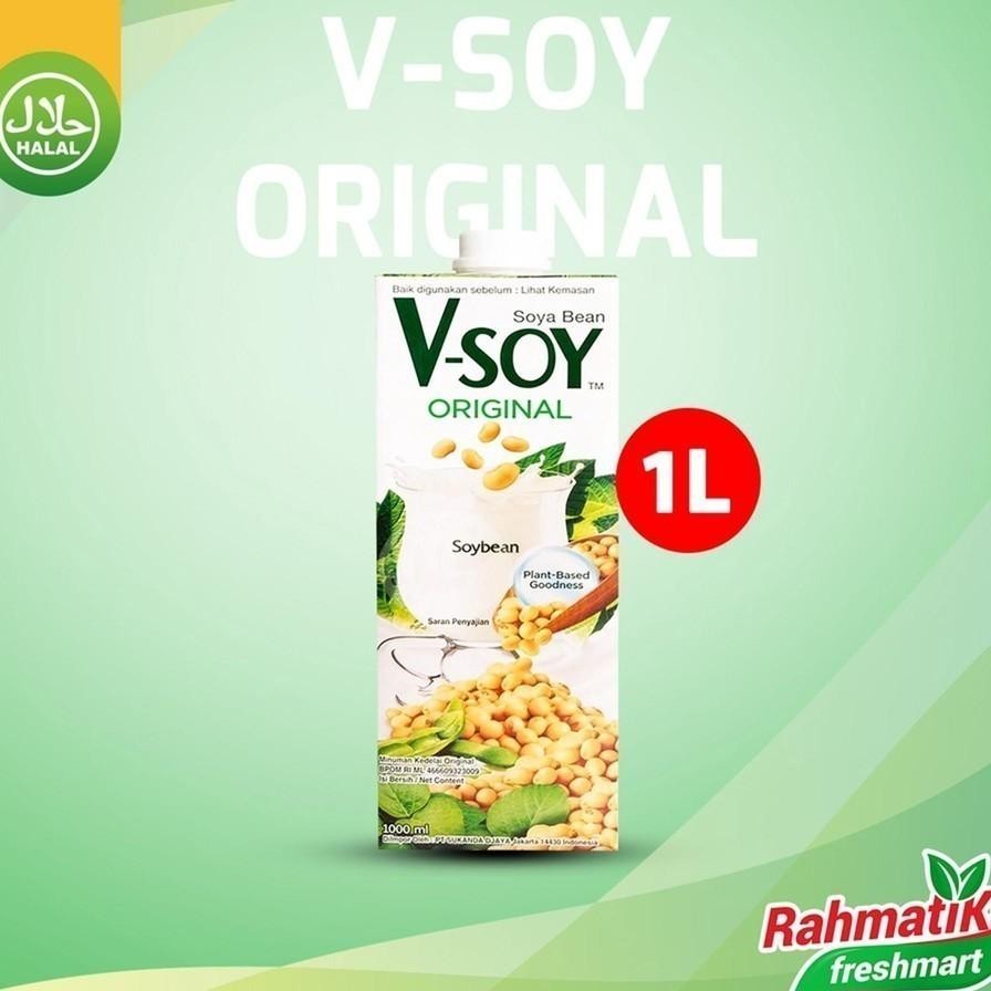 

Vsoy Soyabeansoymilk Susu Kedelai 1 Ml
