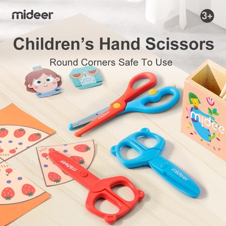 

Mideer Kids Safety Scissors Gunting Anak Belajar Menggunting yg Aman Mainan Edukasi Anak RB3