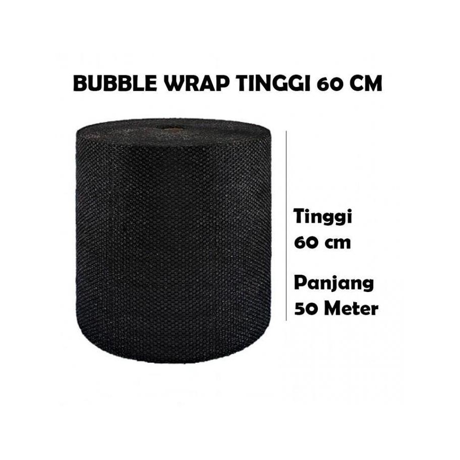 

Bubble Wrap Packing 60 Cm X 50 M Only Via Gojek / Grab Warna Hitam