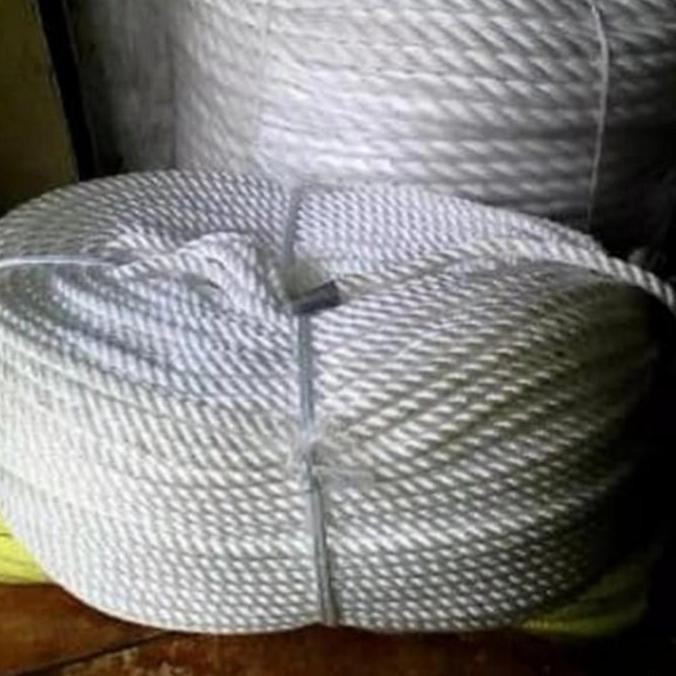 Tali Tambang Nylon Tali Nilon Tambang Putih Tambang Nylon 8Mm Per 40M